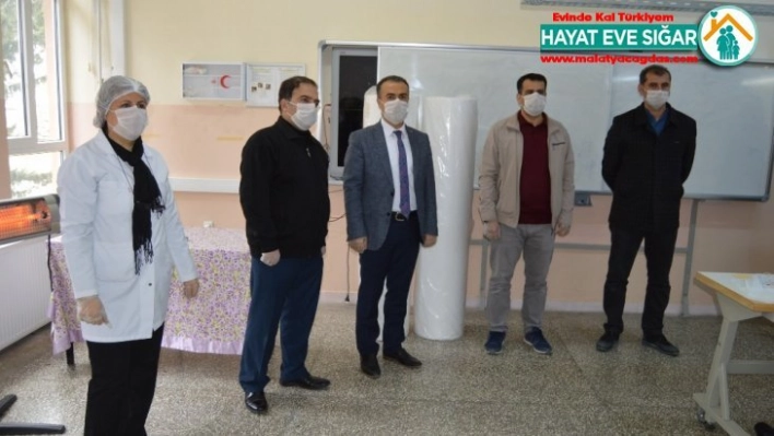 Besni'de maske üretimi başladı