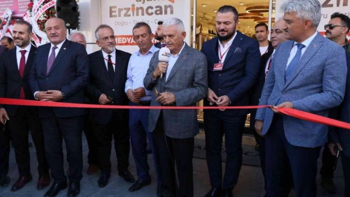 Binali Yıldırım, Ajans Erzincan'ın açılışını yaptı