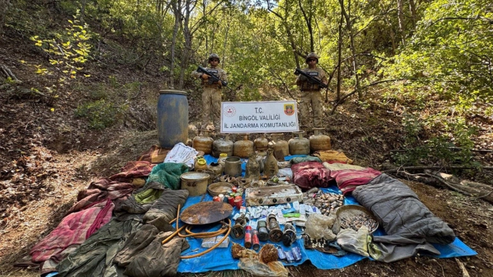 Bingöl'de PKK'ye ait sığınak imha edildi