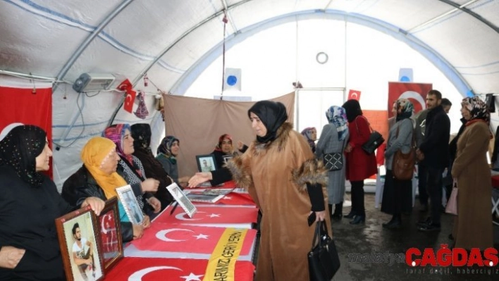 Bingöl KADEM üyelerinden HDP önündeki ailelere ziyaret