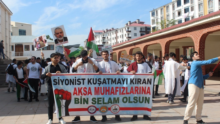 Bingöl Üniversitesi öğrencileri Aksa Tufan yıl dönümünü andı