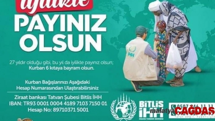 Bitlis İHH'dan 'kurban bağışı' çalışması