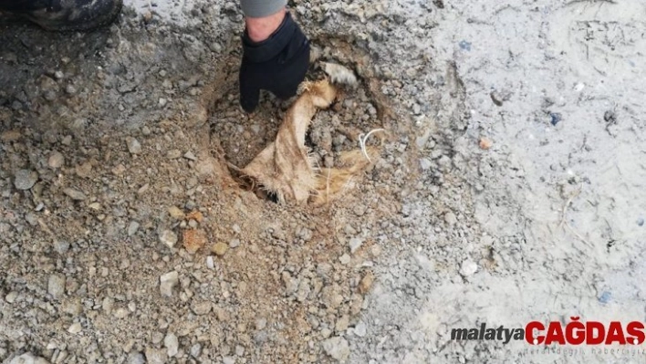 Bitlis kırsalında PKK'lılar tarafından köy yoluna gömülmüş EYP ele geçirildi