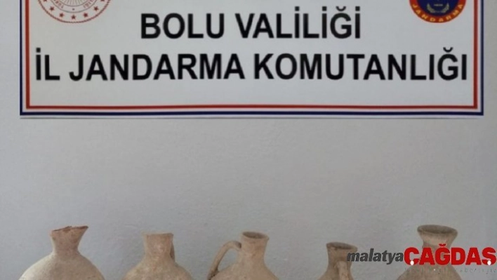 Bolu'da Roma dönemine ait 5 tarihi küp yakalandı: 1 gözaltı