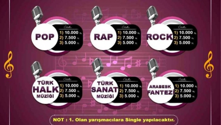 Bu yarışmayı kazananlara single albüm bedava