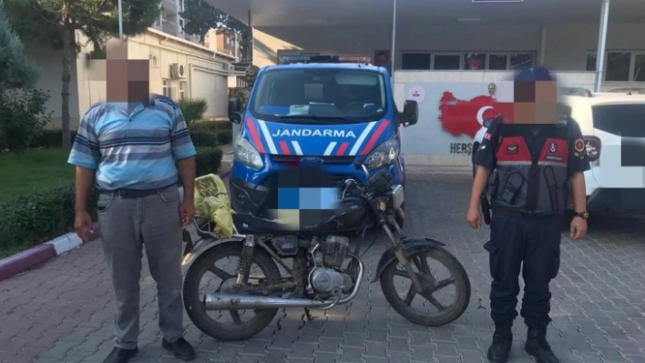 Çalınan motosiklet bulunarak sahibine teslim edildi