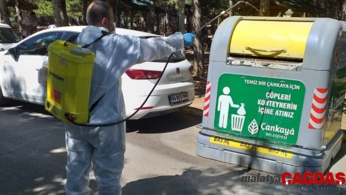 Çankaya Belediyesi 195 bin hektar alanı ilaçladı