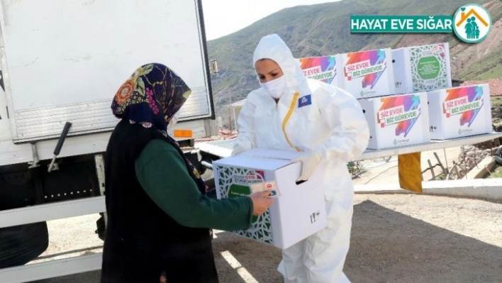 Çankaya'dan köylere Ramazan kolisi