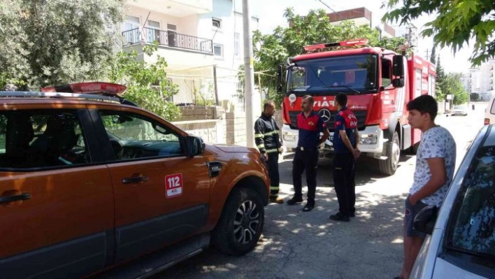 Çatıda yapılan ev ekmeği yangına neden oldu