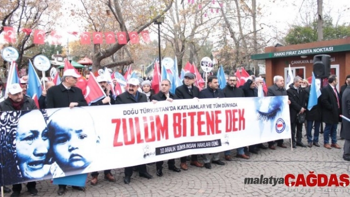 Çin zulmü Ankara'da protesto edildi