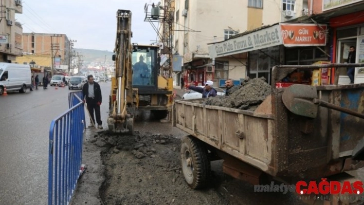 Cizre Belediyesi yaz kış demeden çalışıyor