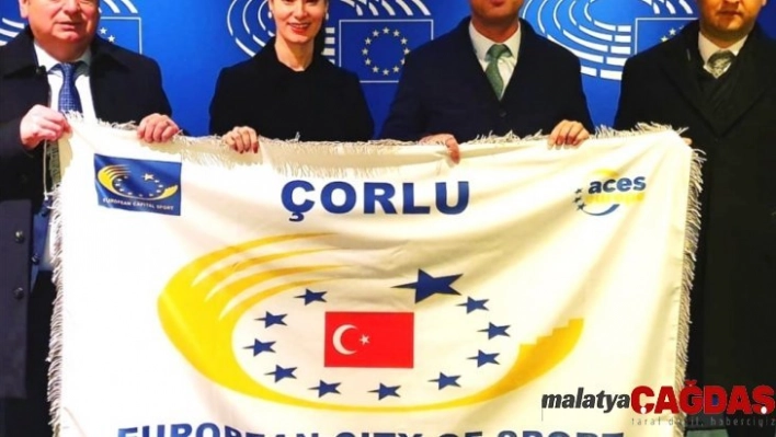 Çorlu 2020 Avrupa Spor Kenti unvanını teslim aldı