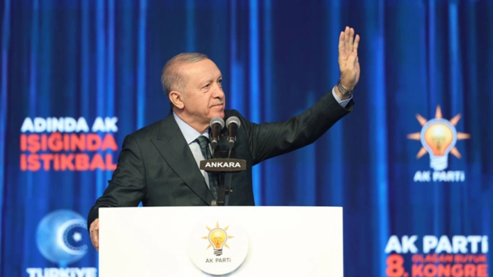 Cumhurbaşkanı Erdoğan, 9'uncu kez genel başkanlığa seçildiği büyük kongrede konuştu