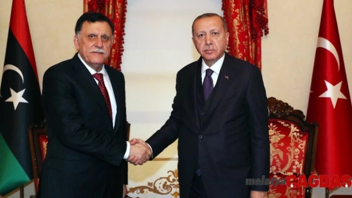 Cumhurbaşkanı Erdoğan, Fayez Al Sarraj'ı kabul etti