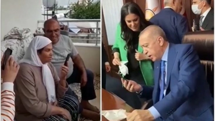 Cumhurbaşkanı Erdoğan, kanser hastası Halime teyzeyle görüştü