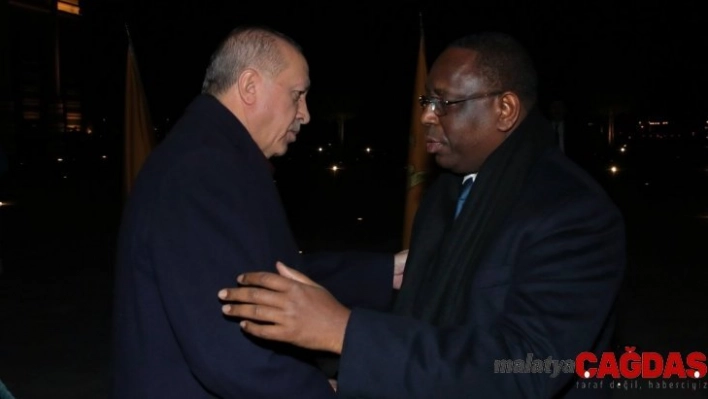 Cumhurbaşkanı Erdoğan, Senegal Cumhurbaşkanı ile bir araya geldi