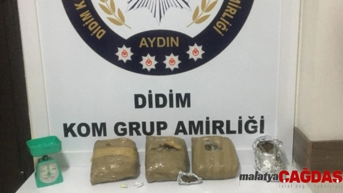 Didim polisinden uyuşturucu tacirlerine şok baskın