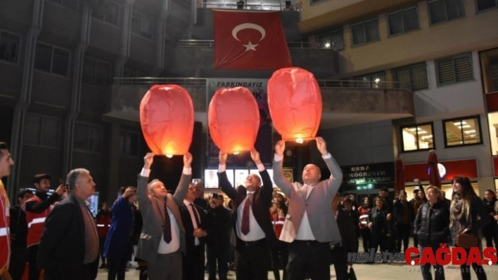 Dilek balonları engelsiz bir Nazilli ve dünya için uçuruldu