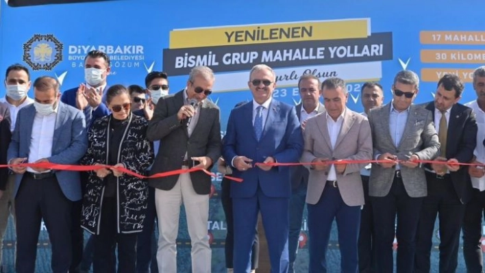 Diyarbakır'ın hızla büyüyen ilçesinde grup yolu açılışı