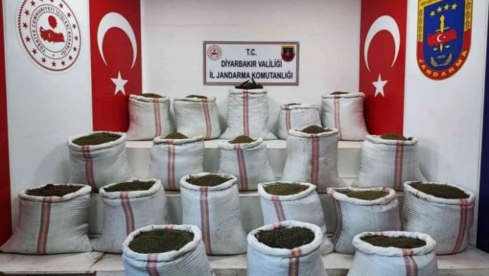 Diyarbakır'ın Lice kırsalında 516 kilo uyuşturucu ele geçirildi