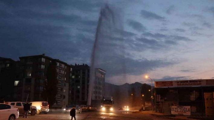 Doğal gaz boru hattının havasını tazyikli su ile aldılar