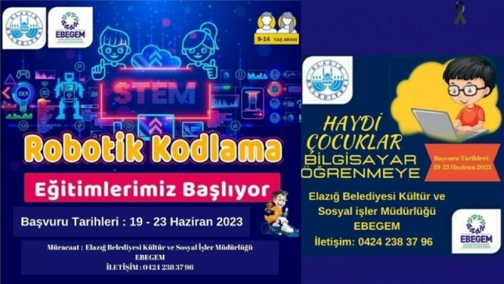 Ebegem, Temel Bilgisayar Ve Robotik Kodlama Kursu Açıyor