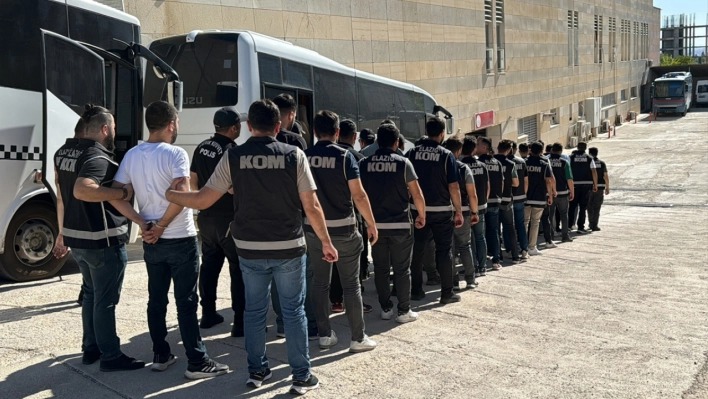 Elazığ'da 17 şüpheli adliyeye sevk edildi