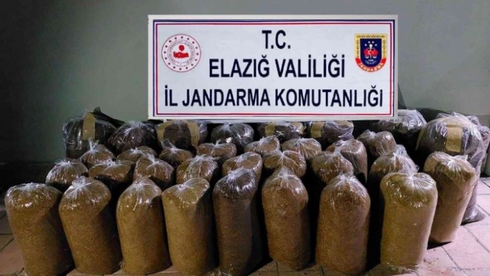 Elazığ'da 215 kilogram kaçak tütün ele geçirildi