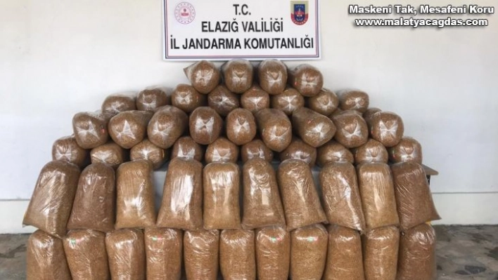 Elazığ'da 426 kilogram kaçak tütün ele geçirildi