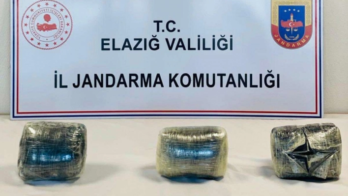 Elazığ'da 9 kilo 300 gram esrar ele geçirildi