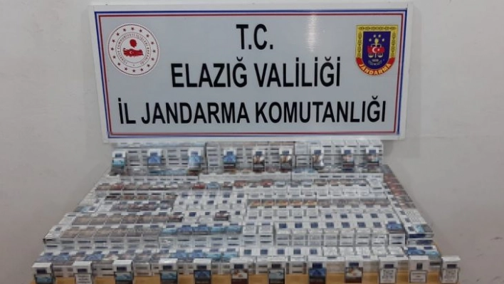 Elazığ'da 910 paket bandrolsüz sigara ele geçirildi