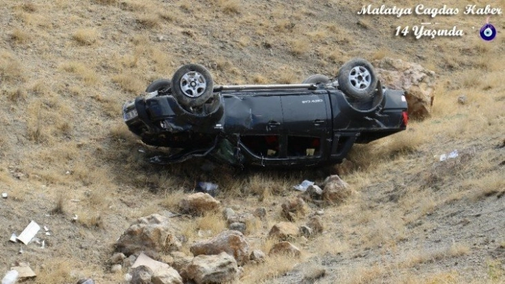 Elazığ'da araç şarampole uçtu: 1 yaralı