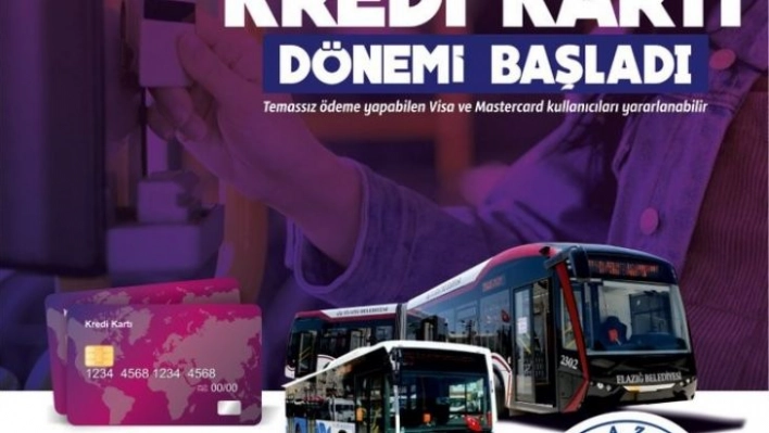 Elazığ'da belediye otobüslerinde kredi kartıyla ödeme yapılabilecek