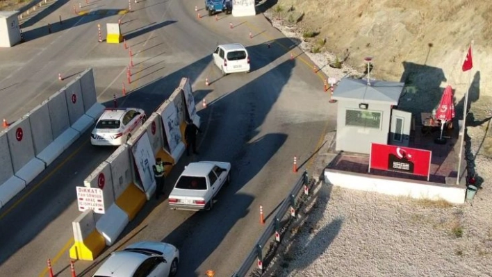 Elazığ'da dron destekli trafik denetimi