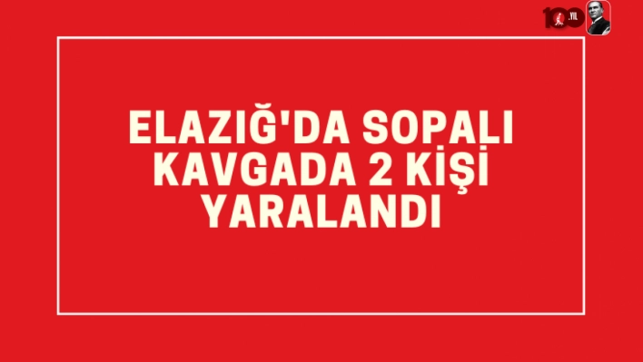 Elazığ'da husumetli aileler arasında çıkan sopalı kavgada 2 kişi yaralandı