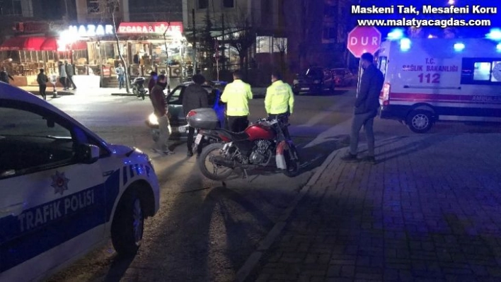 Elazığ'da otomobil ile motosiklet çarpıştı: 1 yaralı