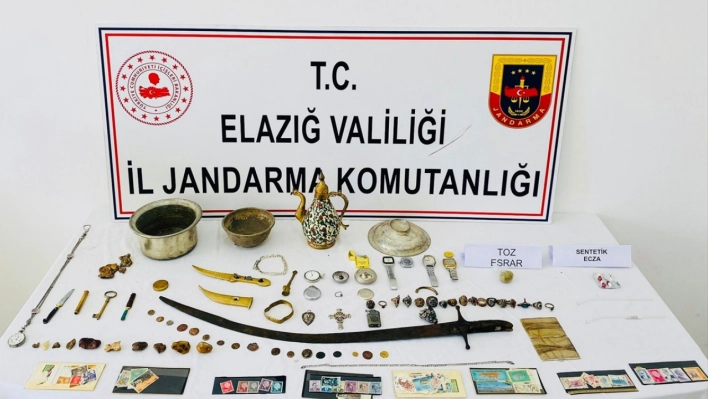 Elazığ'da tarihi eser operasyonunda 1 şüpheli yakalandı