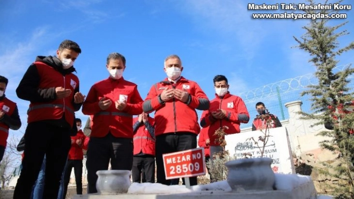 Depreminde hayatını kaybedenler kabri başında anıldı