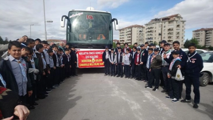 Malatyalı izciler Çanakkale'ye uğurlandı