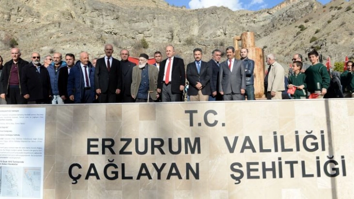 Erzurum'da Osmanlı askerleri için yapılan şehitlik törenle açıldı