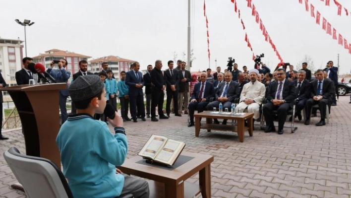 Erbaş, Ilıcak Yatılı Kur'an Kursu'nun açılışını yaptı