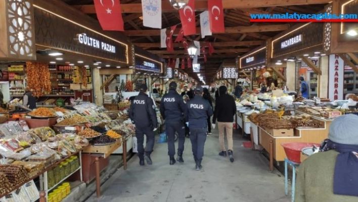 Elazığ Kapalı Çarşı'da korona virüs tedbirleri