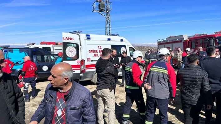 Elazığ Palu'da maden ocağında göçük meydana geldi