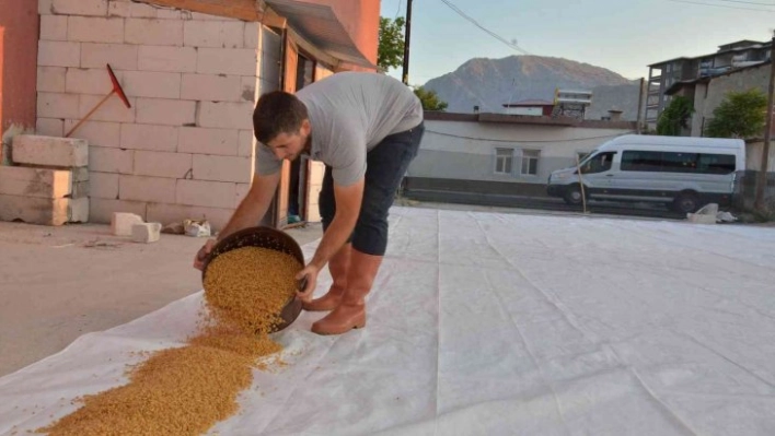 Elbistan'da bulgur kaynatma sezonu başladı