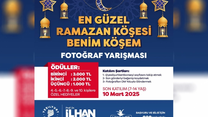 'En Güzel Ramazan Köşesi Benim Köşem' Fotoğraf Yarışması