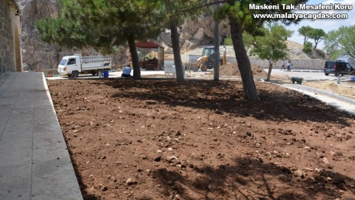 Ergani'de Makam Dağı Restorasyon projesi için kollar sıvandı