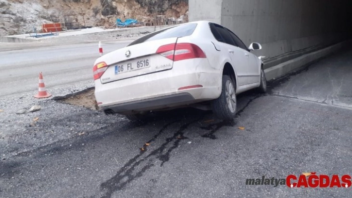 Erkenek Tüneli girişinde kaza: 3 yaralı