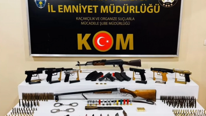 Erzincan'da silah kaçakçılığı operasyonu: 15 gözaltı