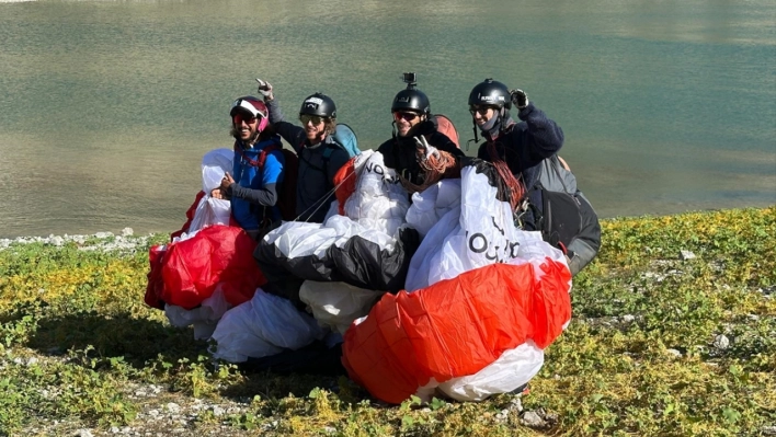 Erzurum'da hava sporları festivali ekstrem sporcularının gösterileriyle başladı