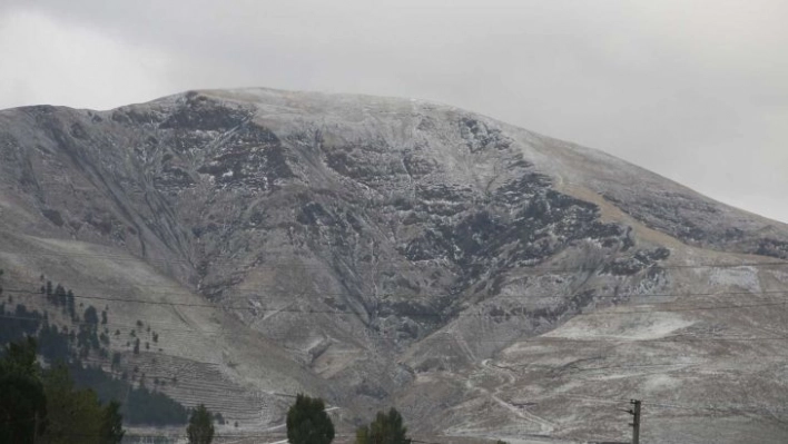 Erzurum'da zirve beyaza büründü